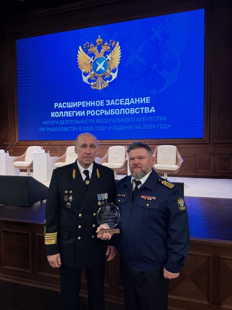 По итогам 2025 года лучшим инспектором Северо-Западного ТУ Росрыболовства признан Скачков Алексей Юрьевич