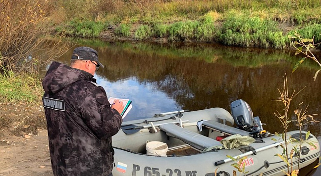 Задержание браконьеров на озере Ильмень
